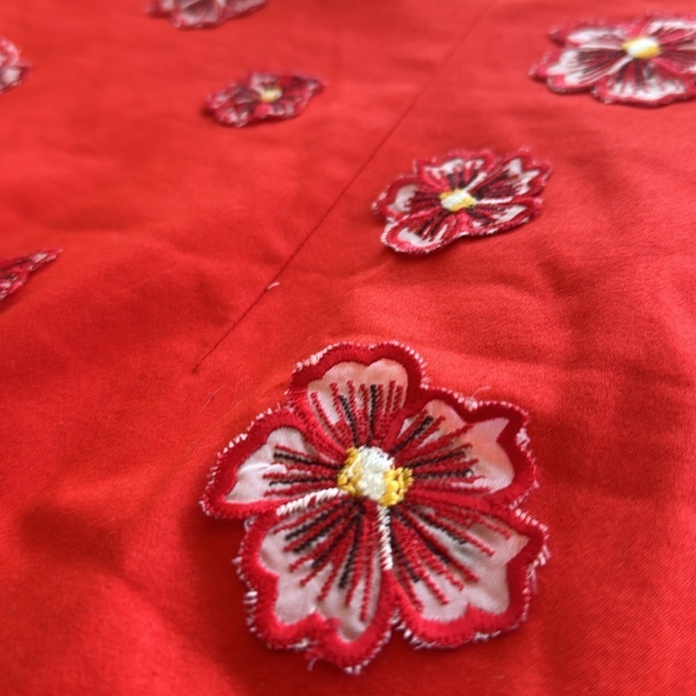 Maeve by Anthropologie Red Floral Mini Dress New size 8 - Picture 8 of 8